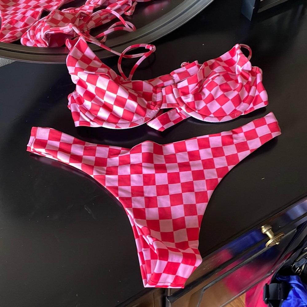 Skatie Checkered bikini set